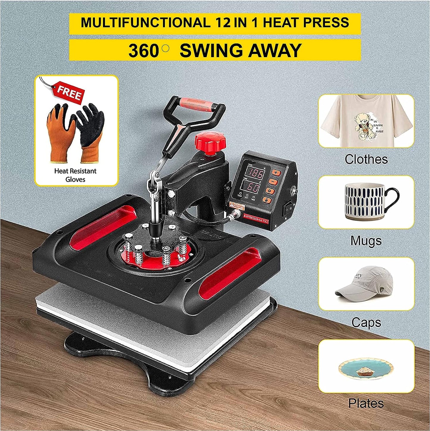 Impresomatic 12 in 1 Heat Press Machine